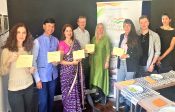 On the occasion of the forthcoming #AyurvedaDay2022, a special #ayurvedaahar (Nutrition) event was held in the Centar za Kulturu Prehrane in Zagreb with professionals in the field of gastronomy & hospitality on 11th October 2022
